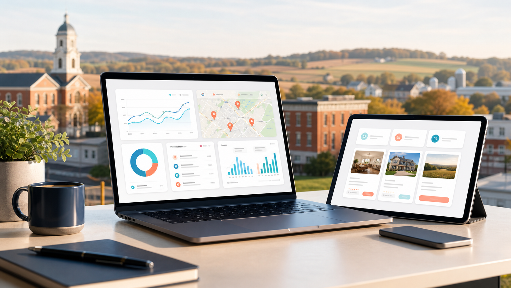 Lancaster SEO and web design dashboard for a local business website